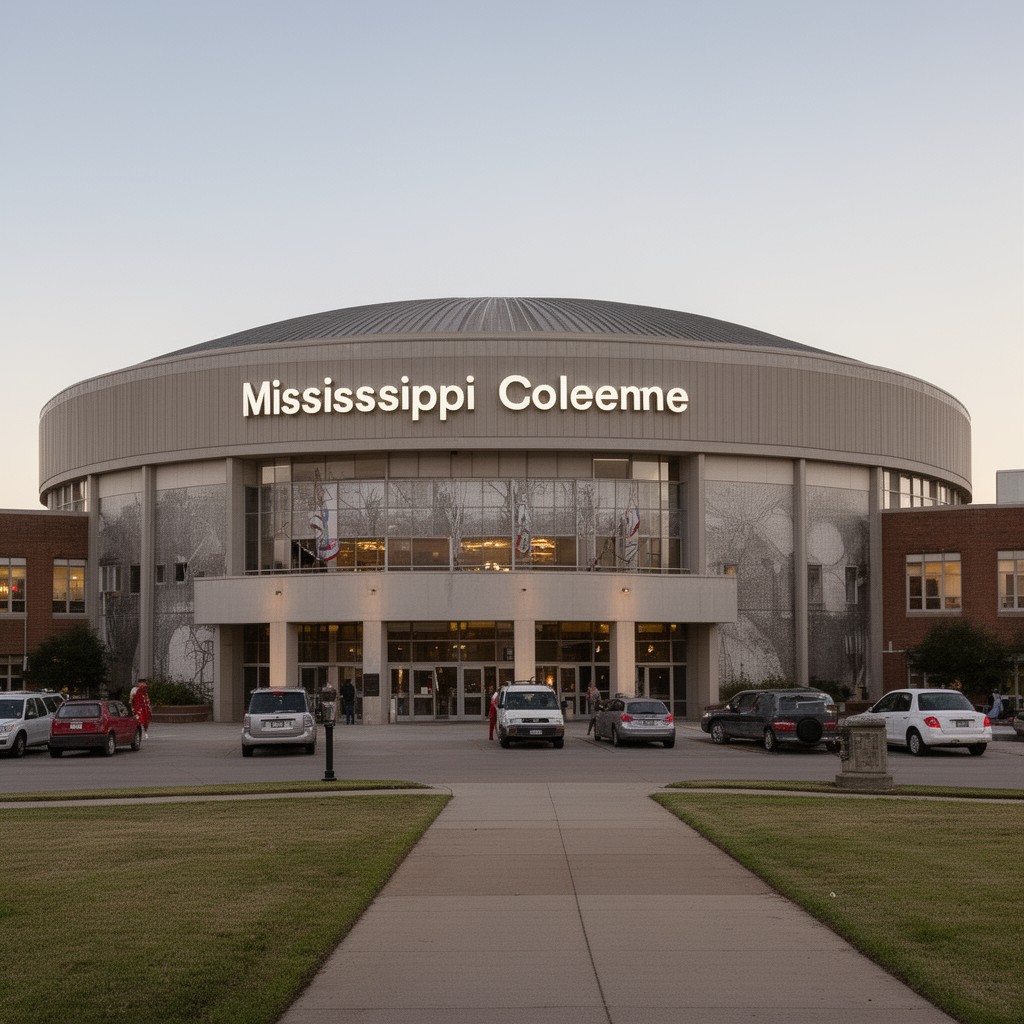AI-generated illustration of Mississippi Coliseum