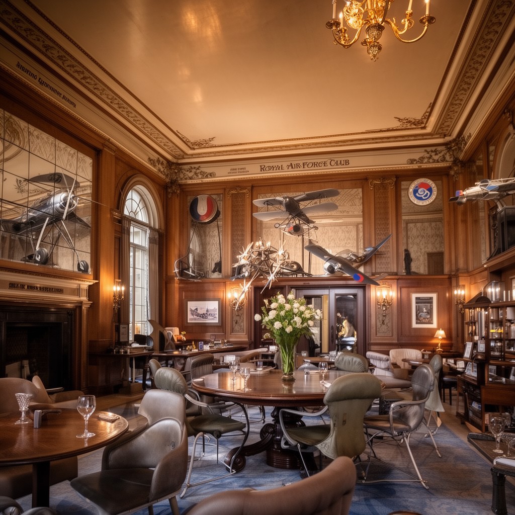 AI-generated illustration of Royal Air Force Club