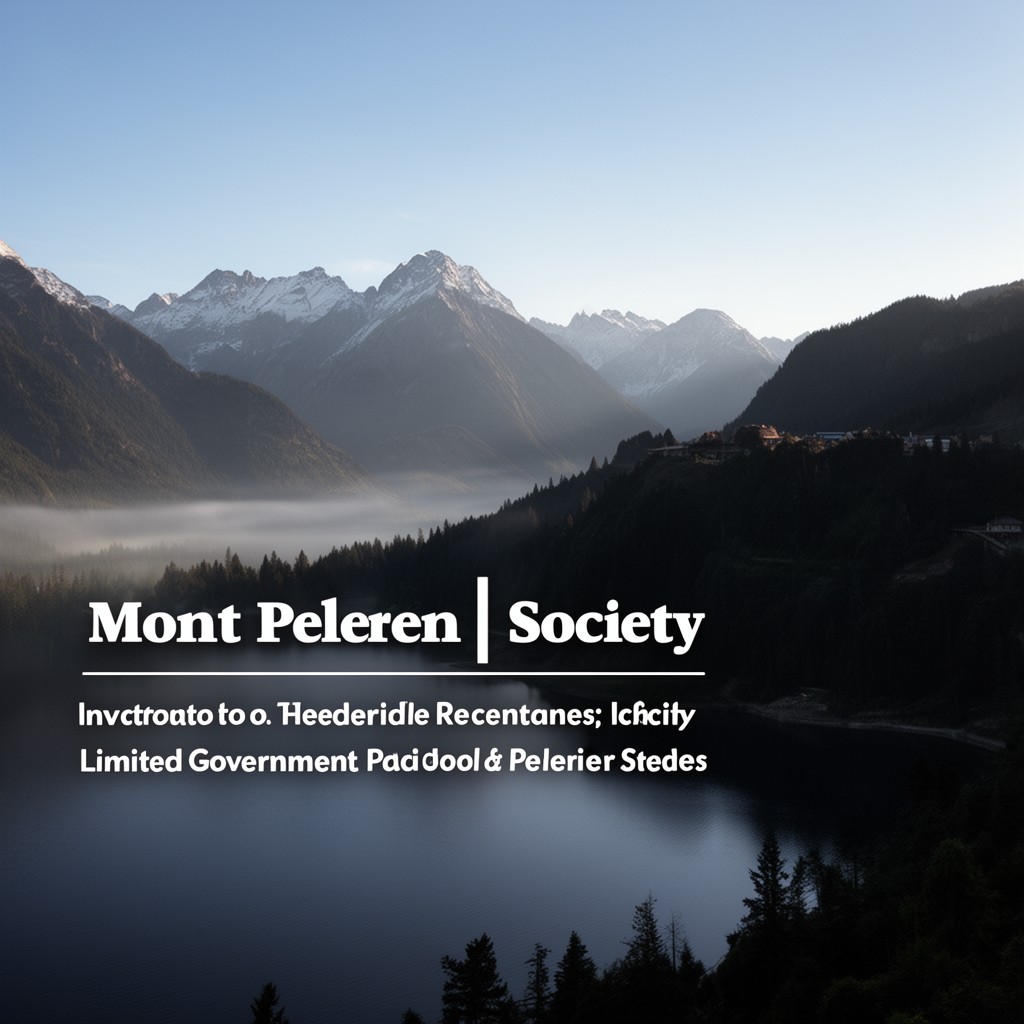 AI-generated illustration of Mont Pelerin Society