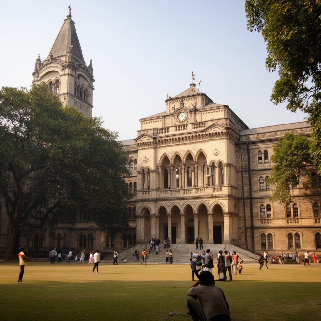 AI-generated illustration of St. Stephen's College, University of Delhi