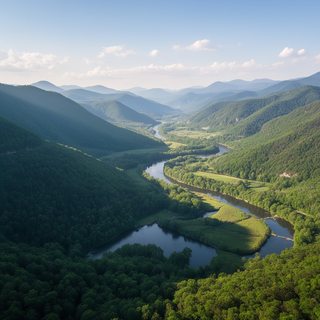 AI-generated illustration of Appalachian Valley