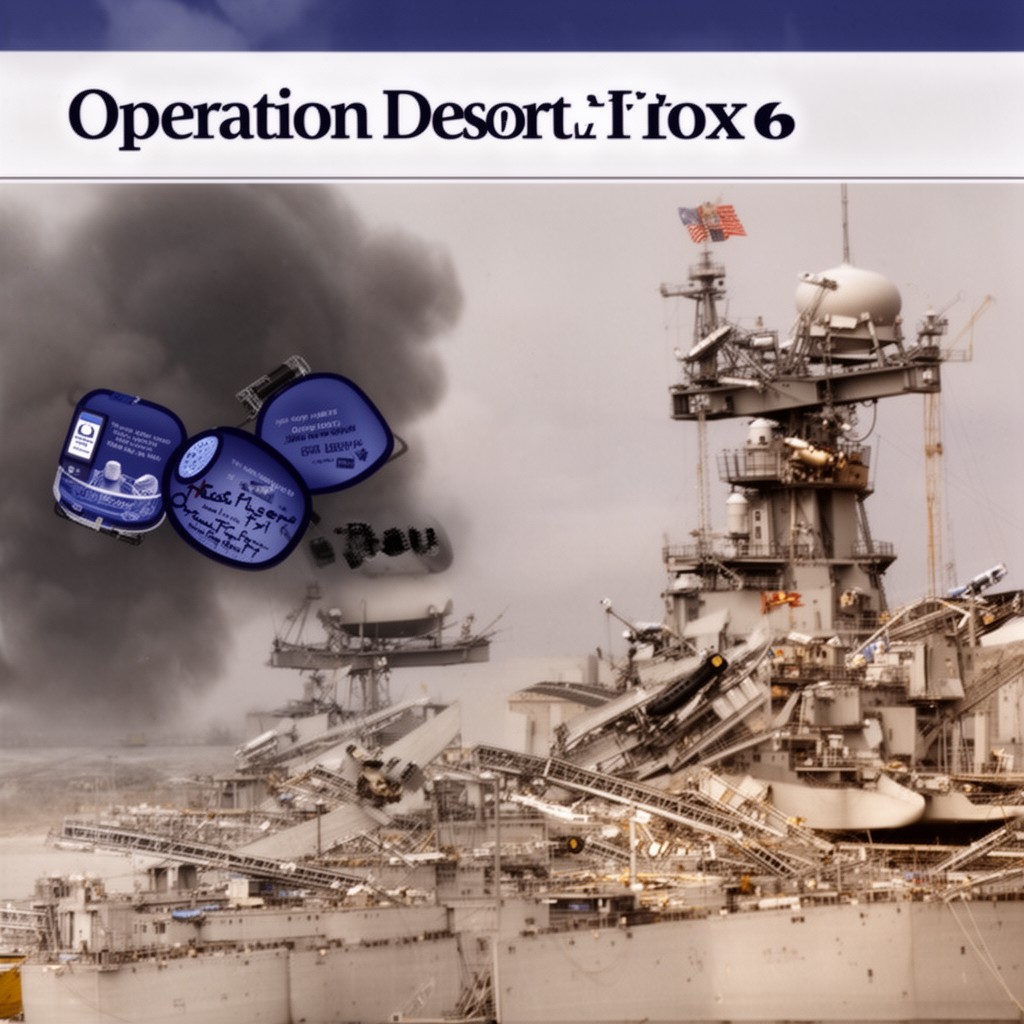 AI-generated illustration of Operation Desert Fox