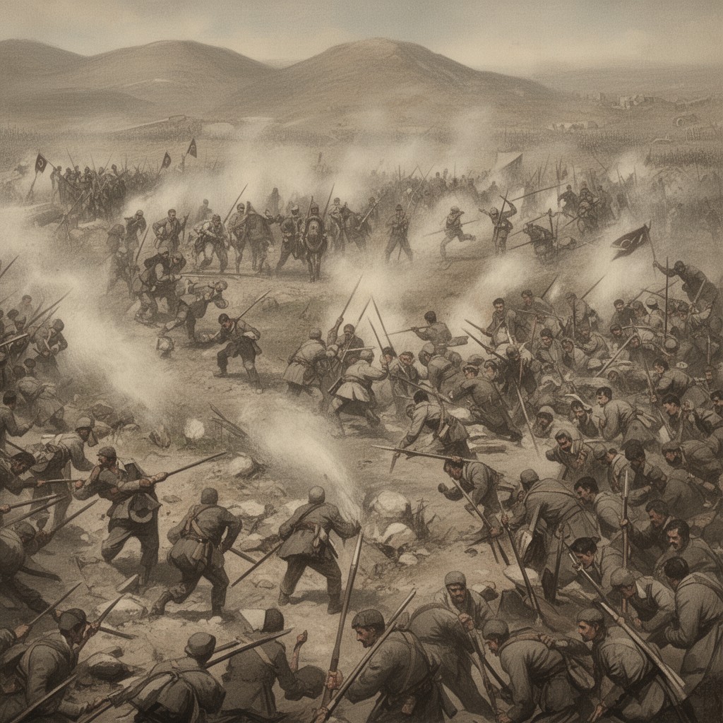 AI-generated illustration of Battle of Sakarya