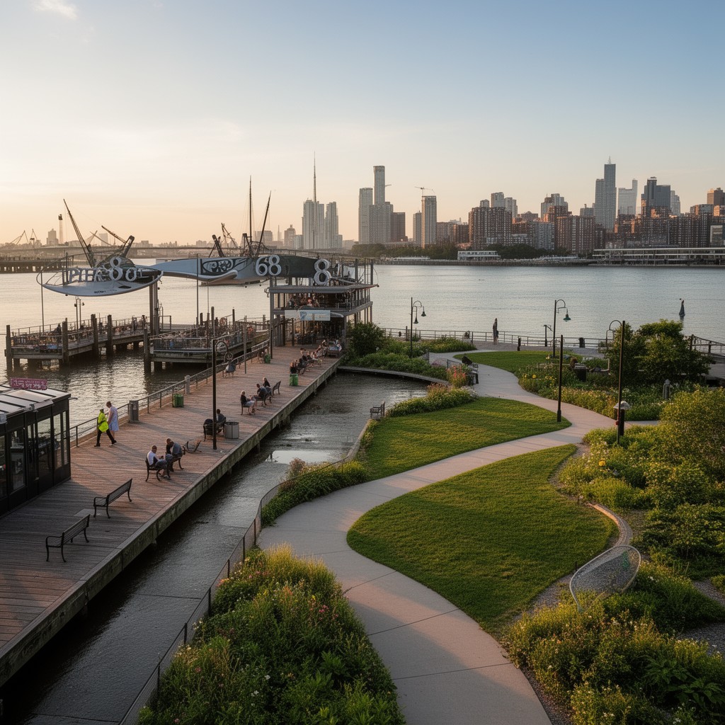 AI-generated illustration of Pier 68
