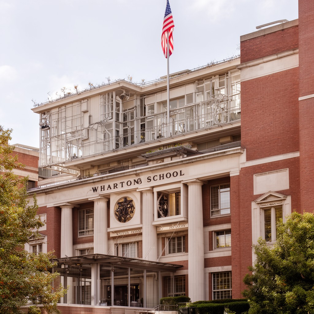 AI-generated illustration of Wharton School of the University of Pennsylvania
