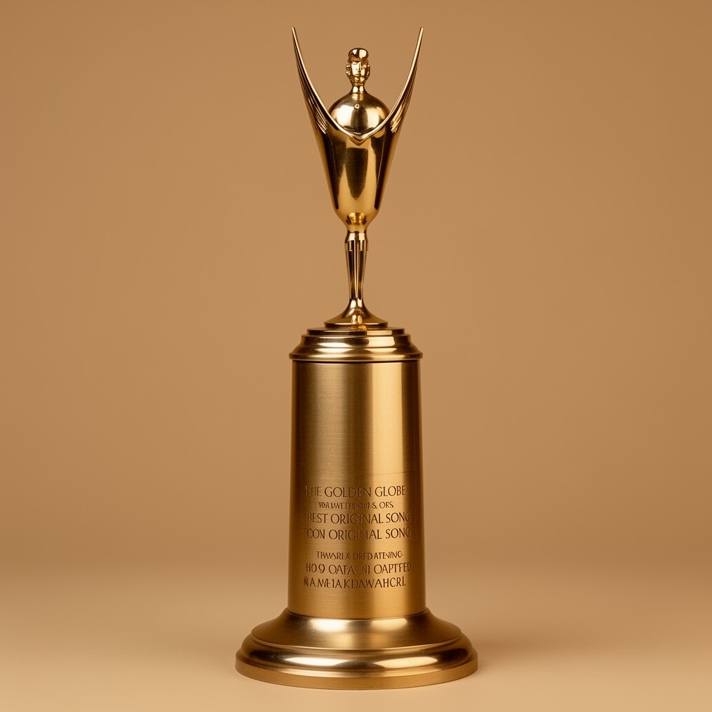 AI-generated illustration of Golden Globe Award for Best Original Song