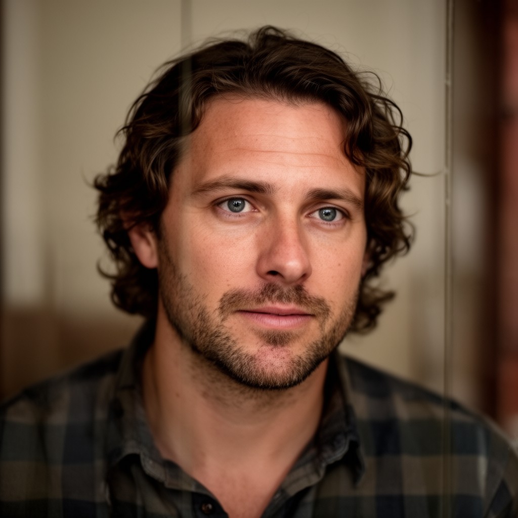 AI-generated illustration of David Michôd
