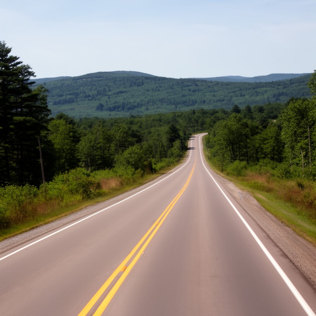 AI-generated illustration of Maine State Route 4