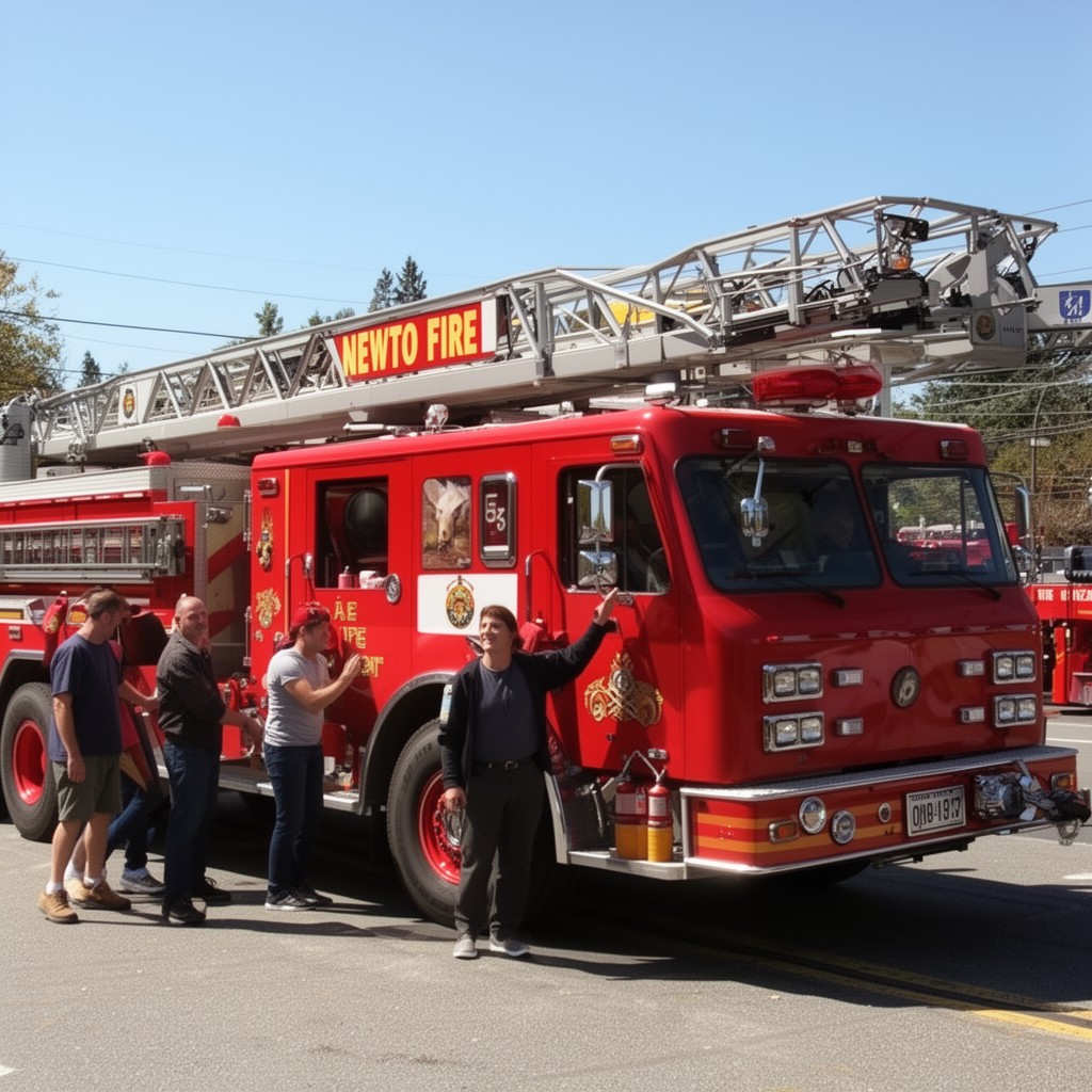 AI-generated illustration of Newton Fire Department