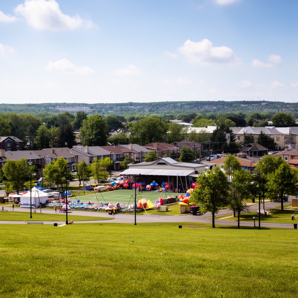 AI-generated illustration of Orchard Park, New York