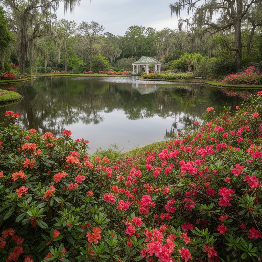 AI-generated illustration of Alfred B. Maclay Gardens State Park