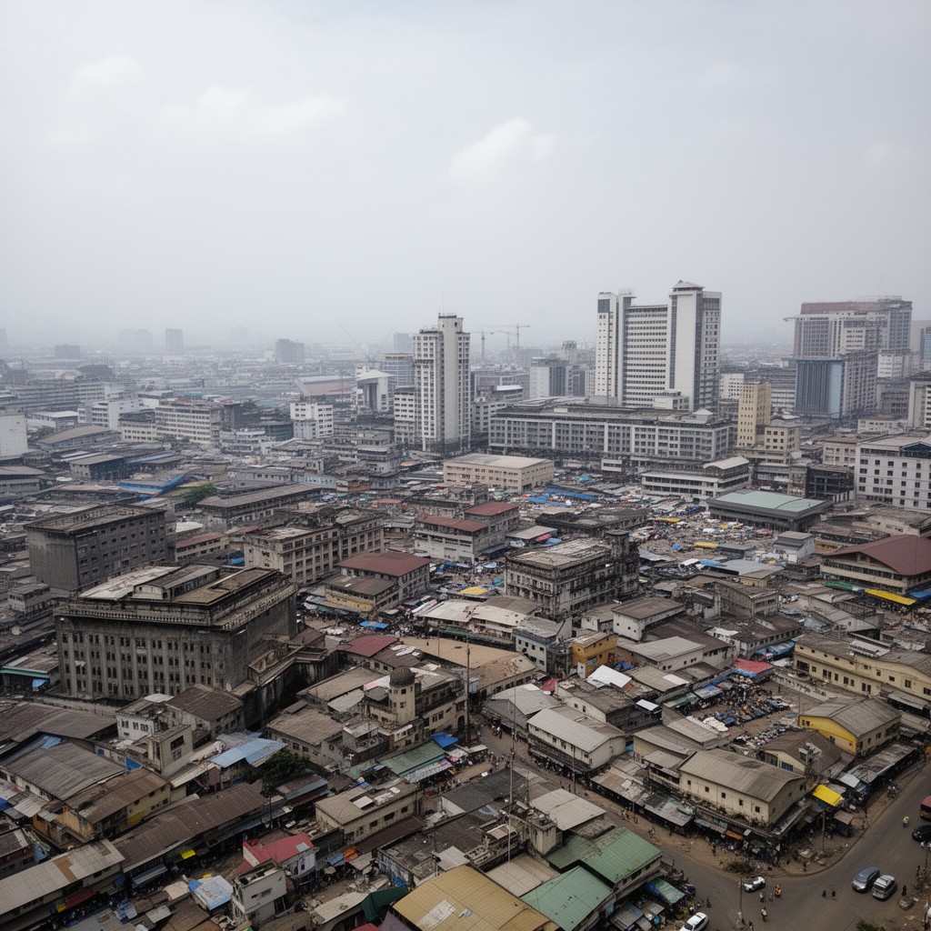AI-generated illustration of Lagos Island