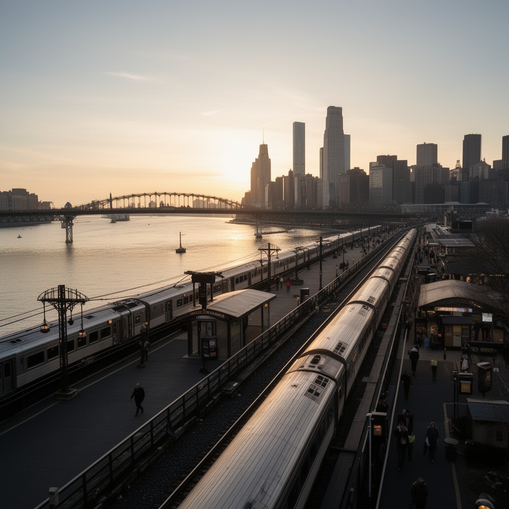 AI-generated illustration of Hudson Line