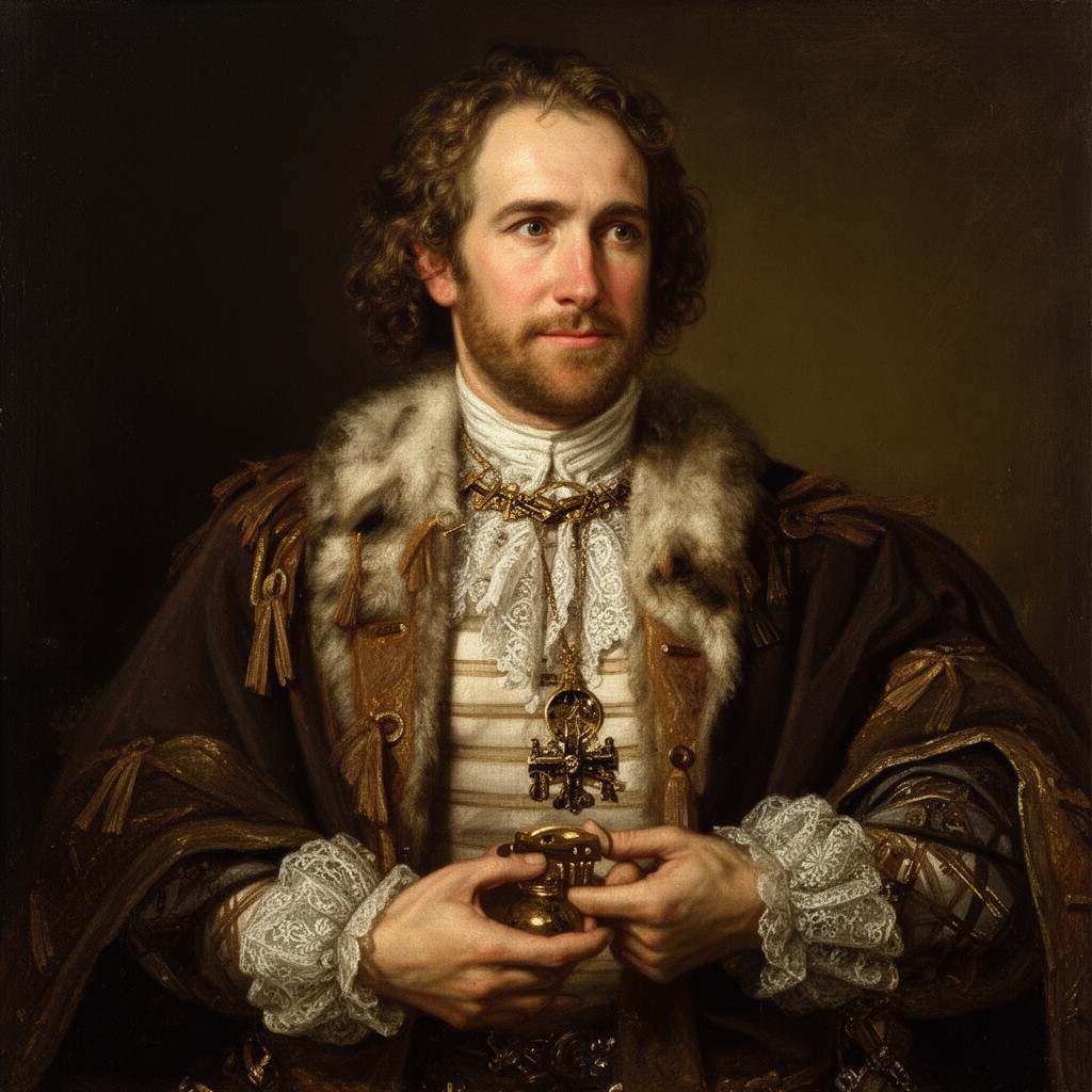 AI-generated illustration of James Douglas, 4th Earl of Morton