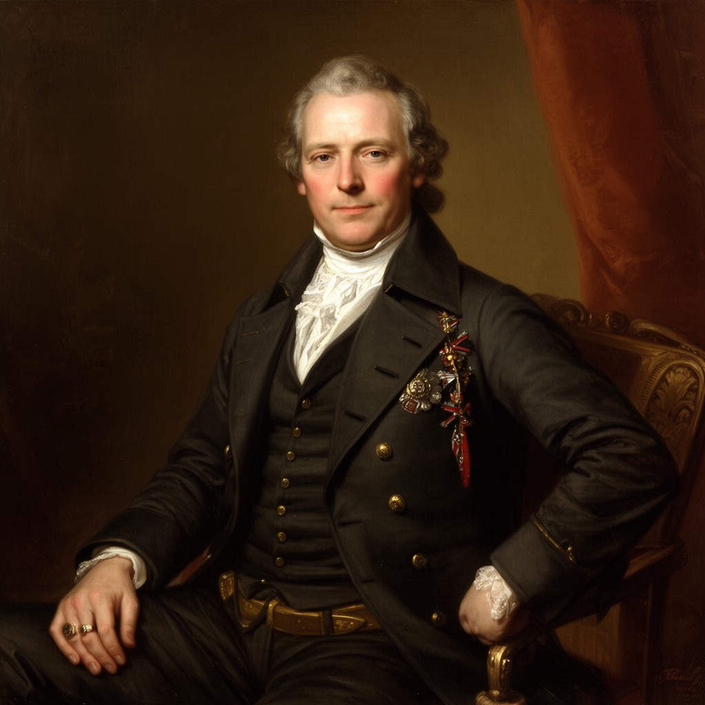 AI-generated illustration of William Douglas, 4th Duke of Queensberry