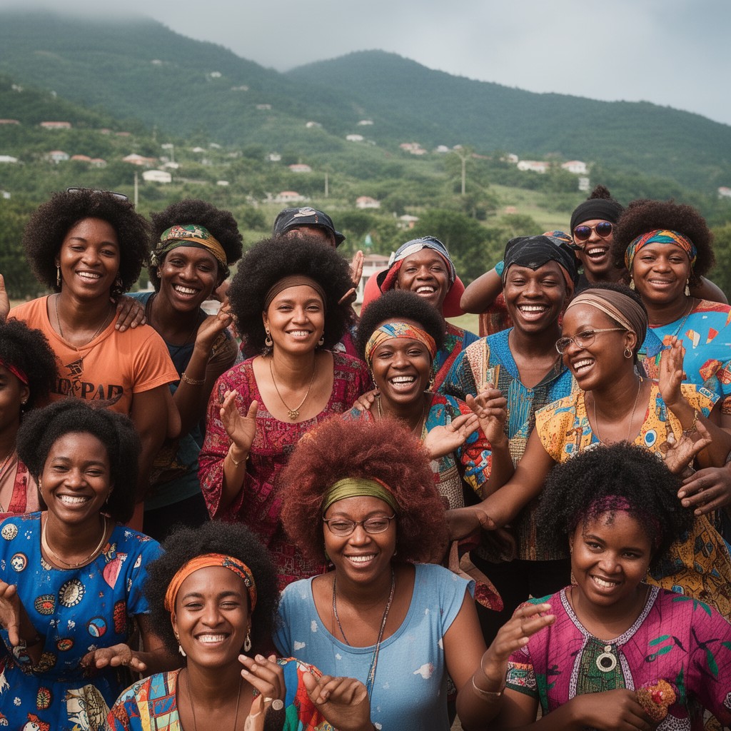 AI-generated illustration of Afro-Grenadians