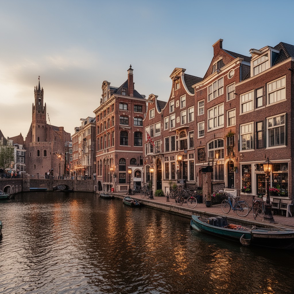 AI-generated illustration of Burgwallen-Nieuwe Zijde