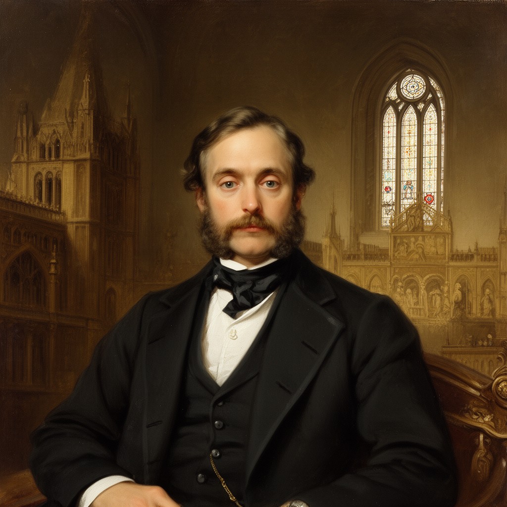 AI-generated illustration of Edward Middleton Barry