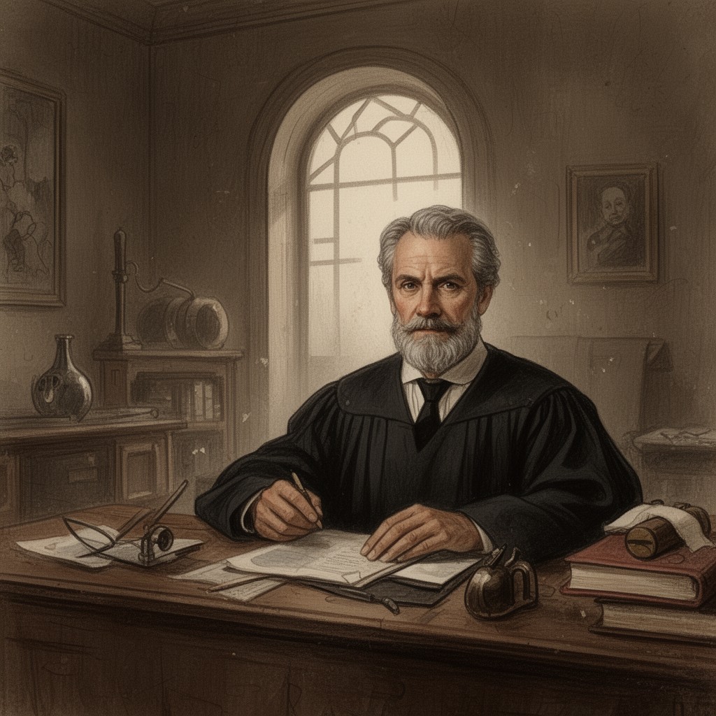 AI-generated illustration of Judge Thatcher