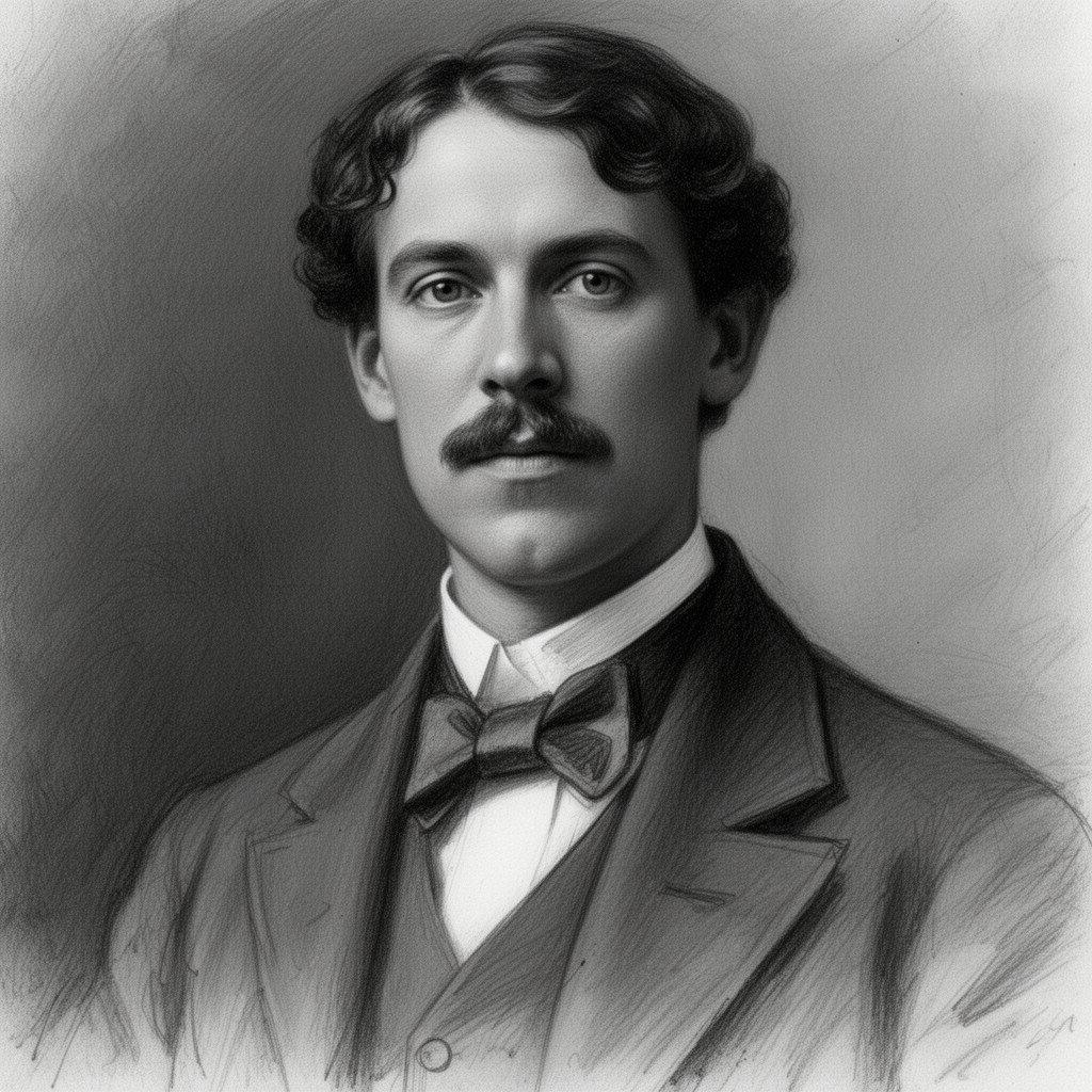 AI-generated illustration of D. H. Lawrence