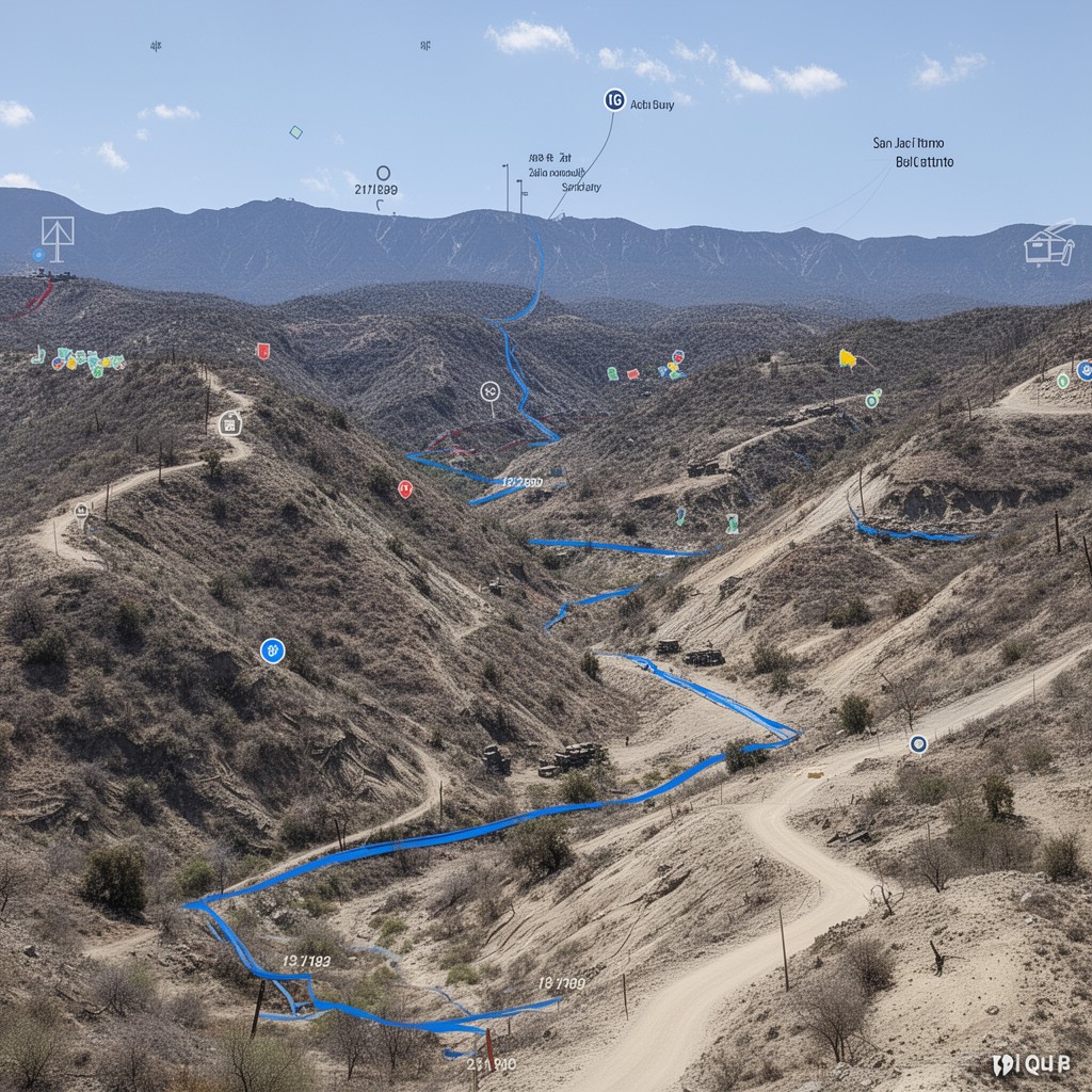 AI-generated illustration of San Jacinto Fault Zone