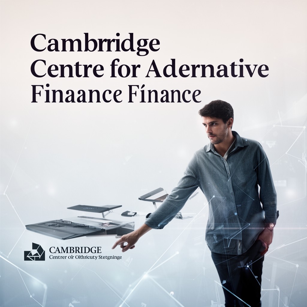 AI-generated illustration of Cambridge Centre for Alternative Finance