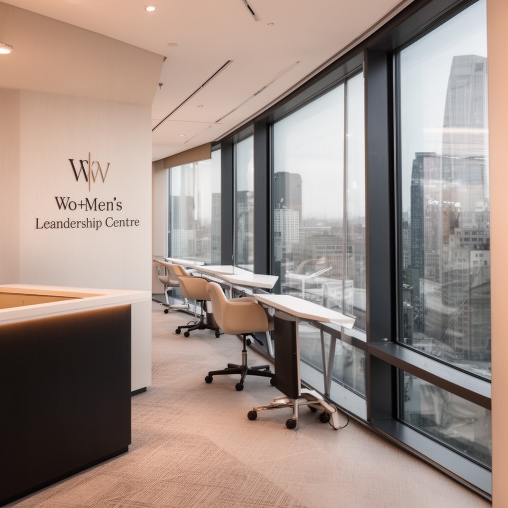 AI-generated illustration of Wo+Men’s Leadership Centre