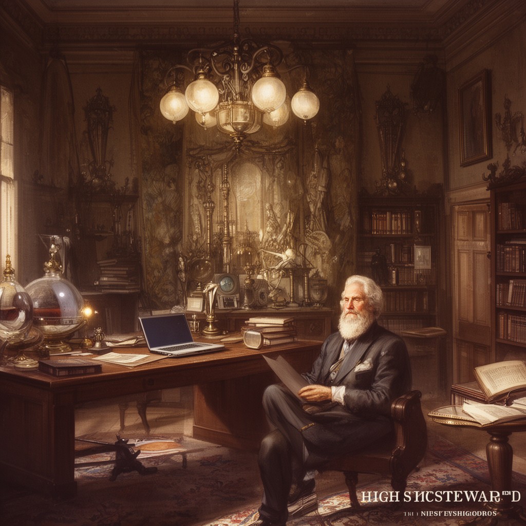 AI-generated illustration of High Steward of the University of Cambridge