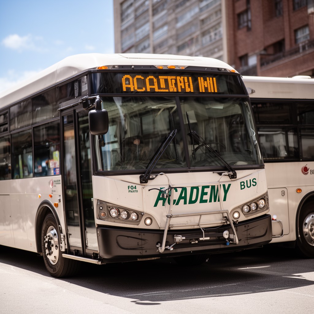 AI-generated illustration of Academy Bus