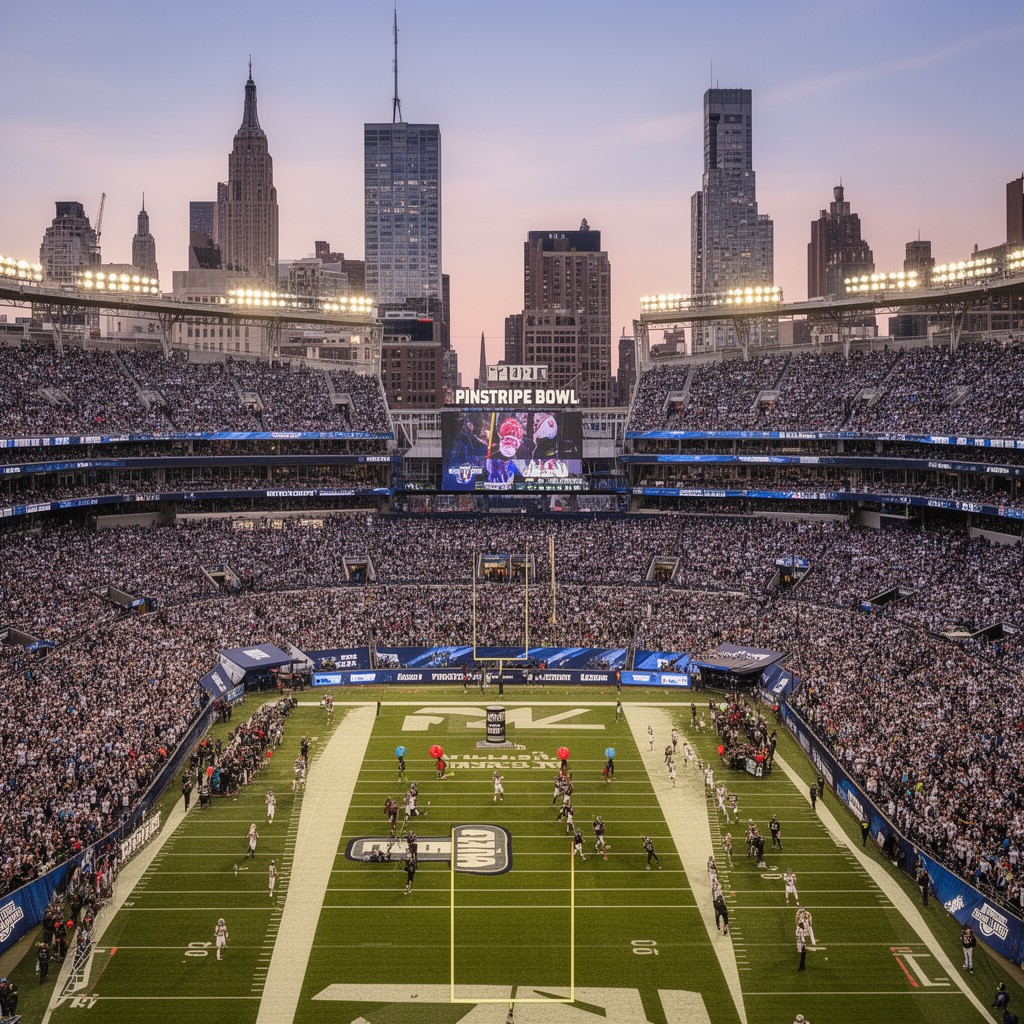 AI-generated illustration of Pinstripe Bowl