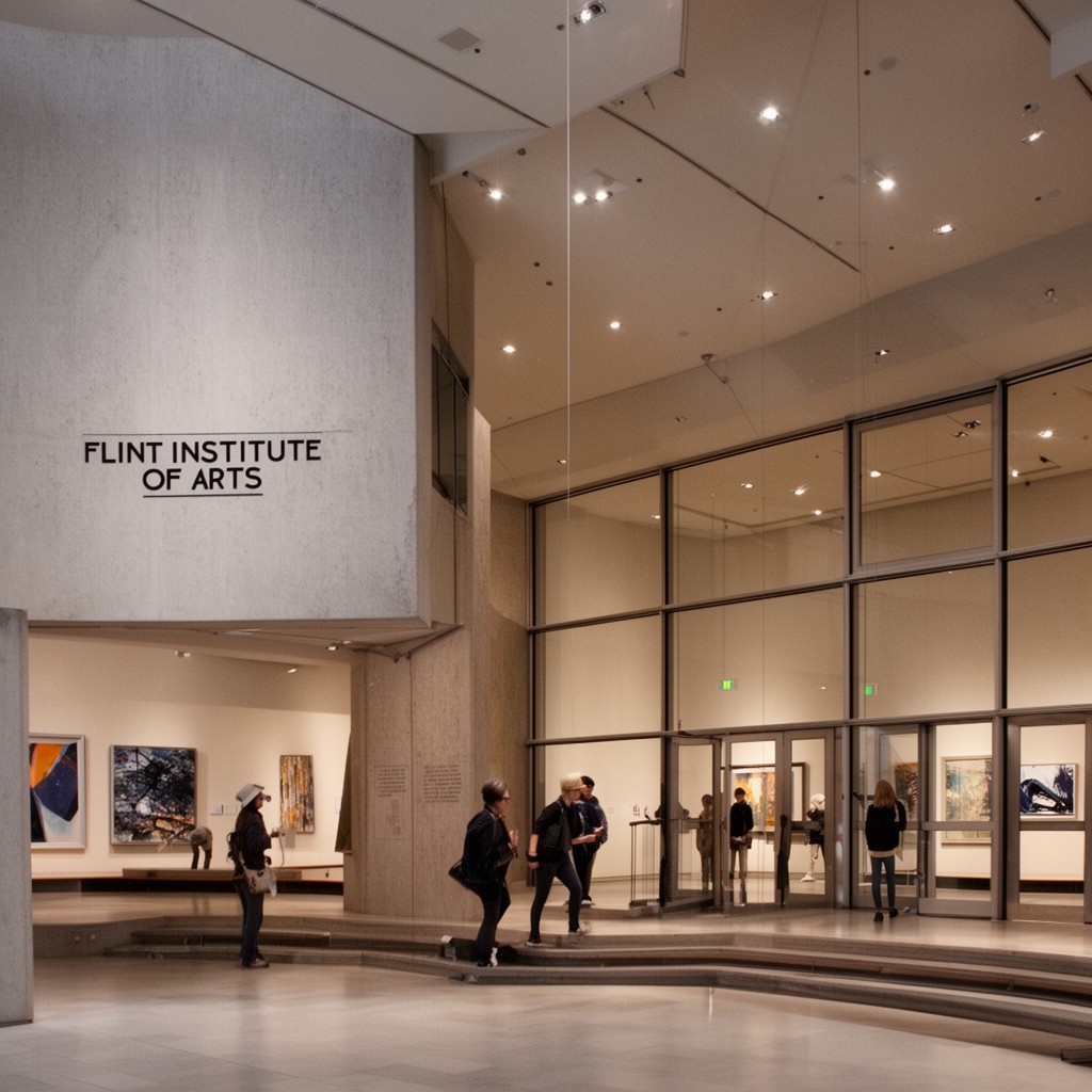 AI-generated illustration of Flint Institute of Arts
