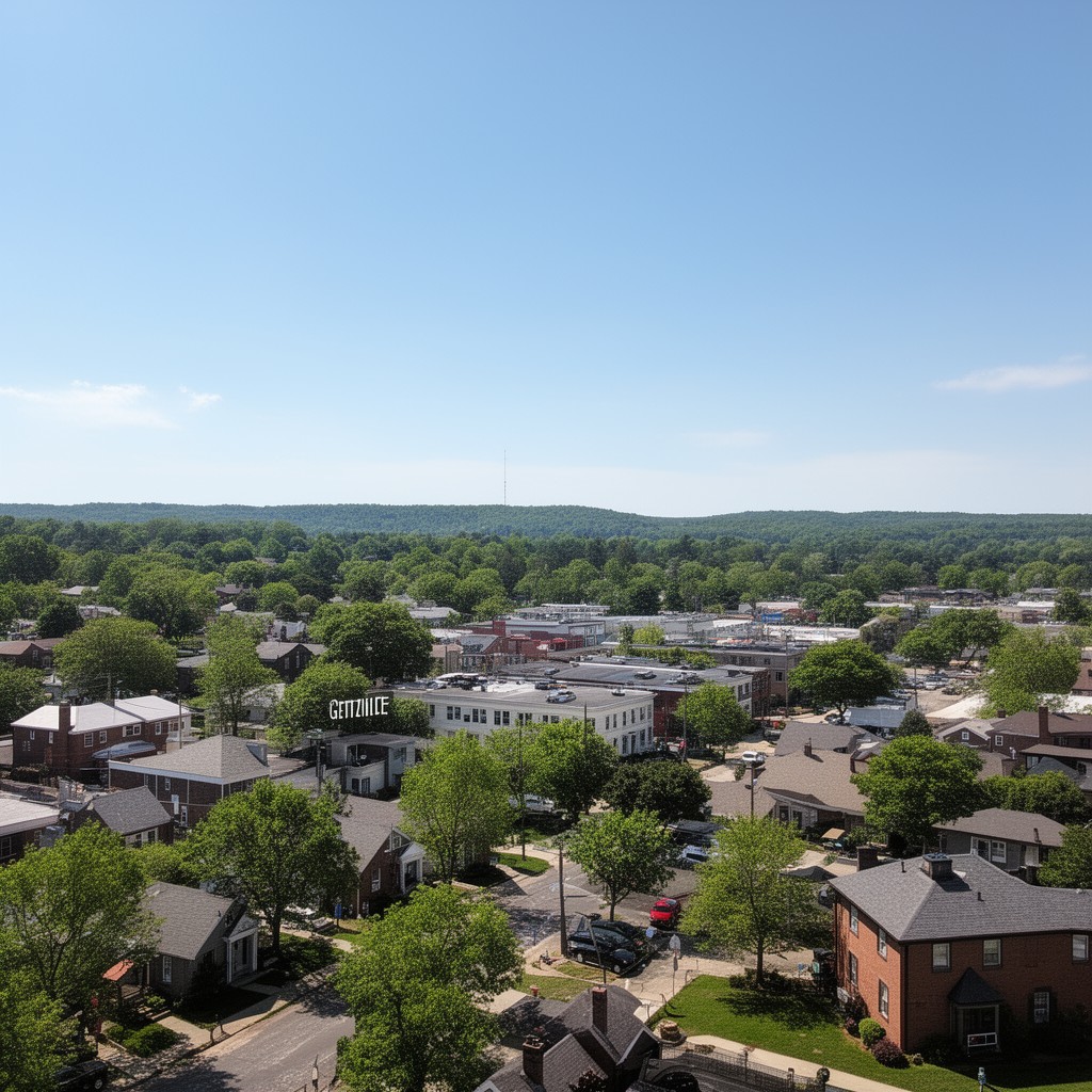 AI-generated illustration of Getzville, New York