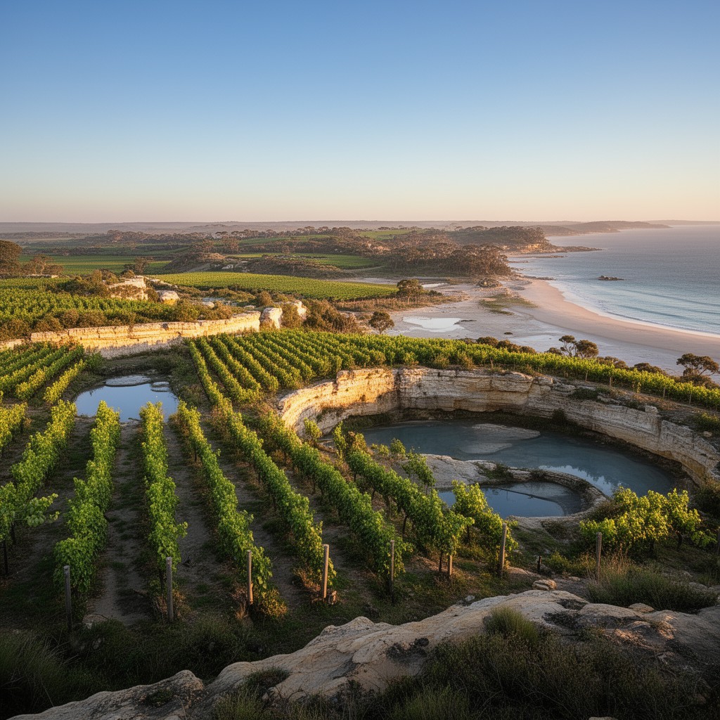 AI-generated illustration of Limestone Coast