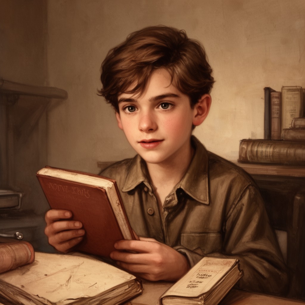 AI-generated illustration of Peter van Pels
