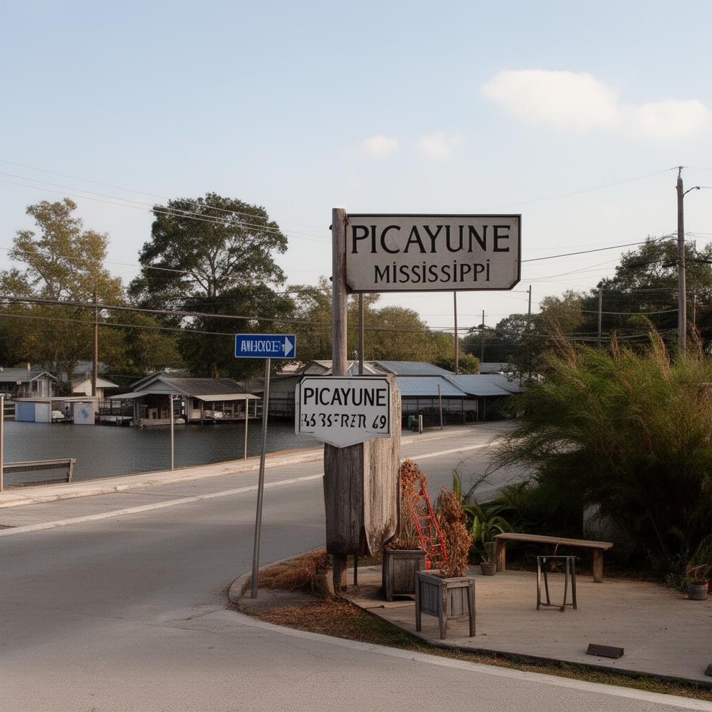 AI-generated illustration of Picayune, Mississippi