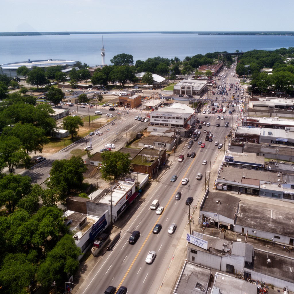 AI-generated illustration of Slidell, Louisiana