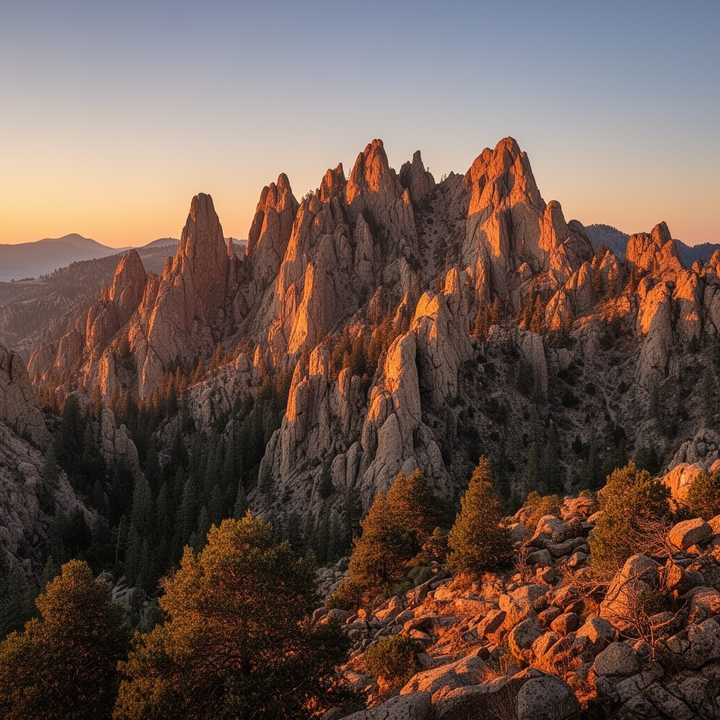 AI-generated illustration of High Peaks
