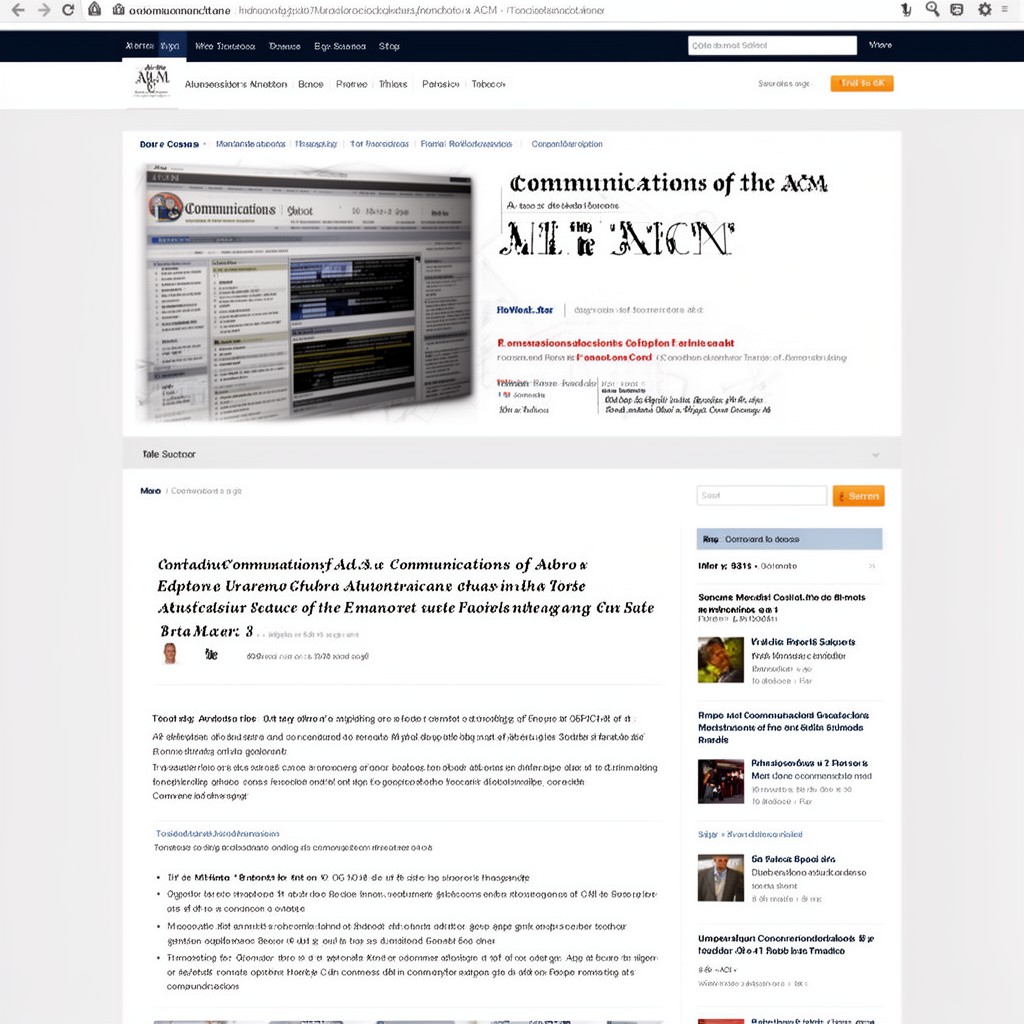 AI-generated illustration of Communications of the ACM