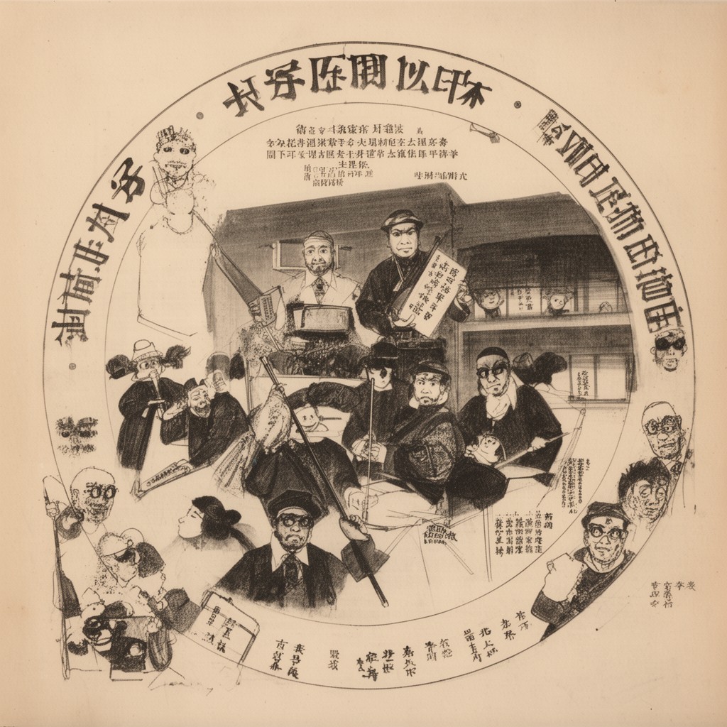 AI-generated illustration of Aikoku Kōtō (Public Party of Patriots)