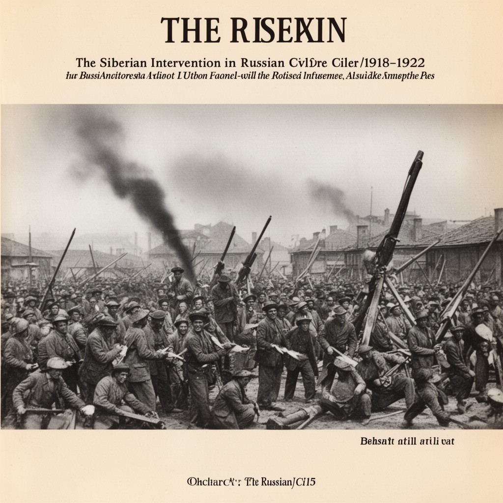 AI-generated illustration of Siberian intervention in the Russian Civil War
