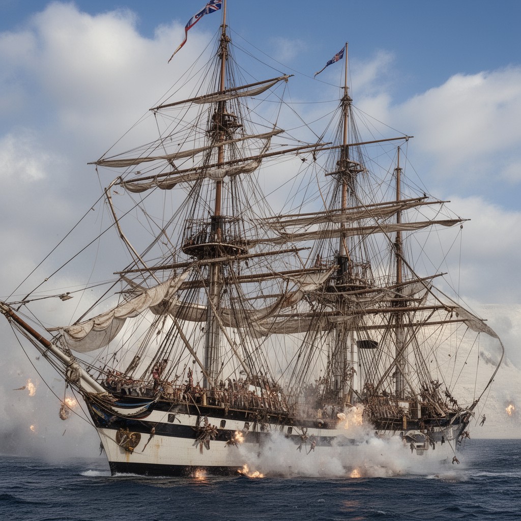 AI-generated illustration of HMS Minotaur