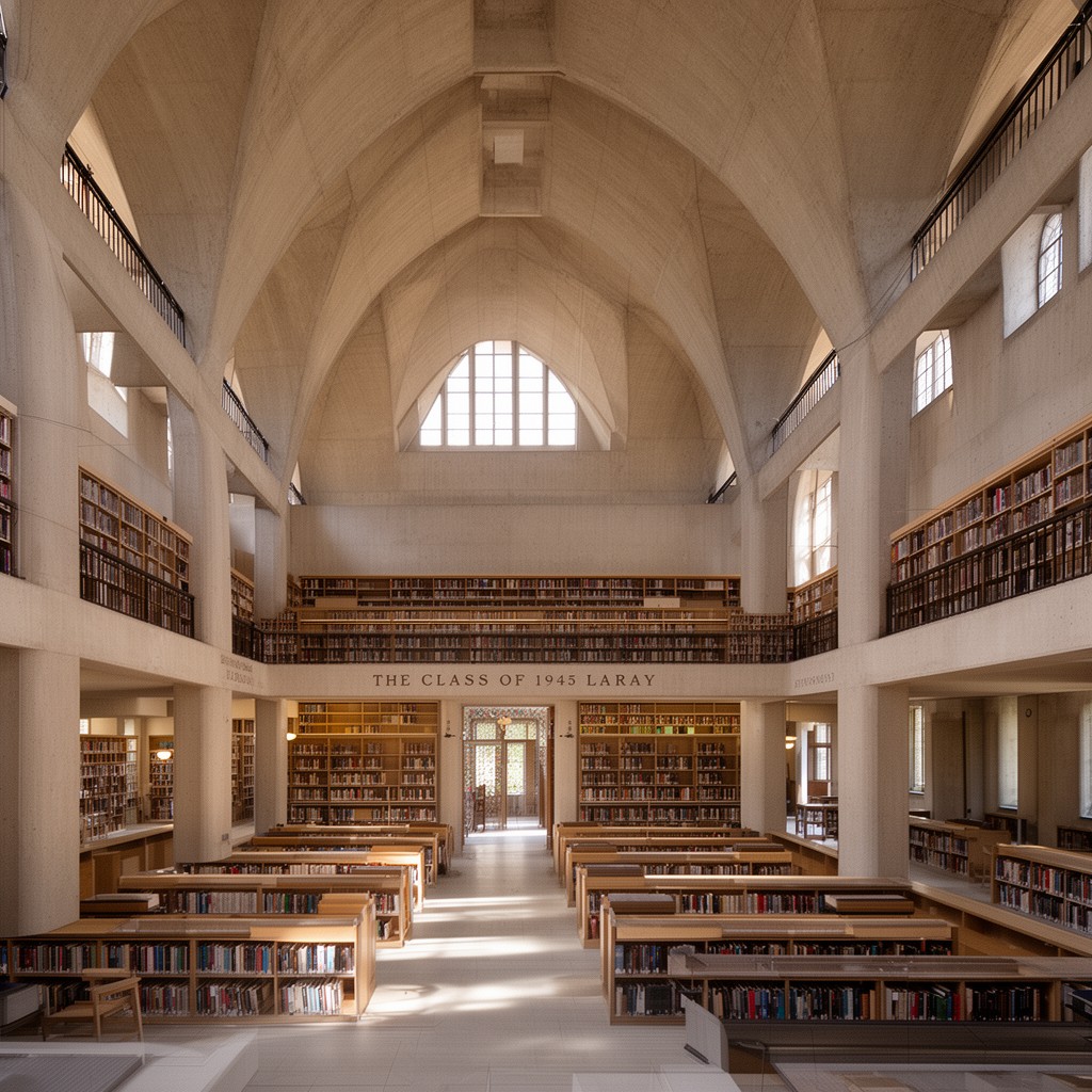 AI-generated illustration of Class of 1945 Library