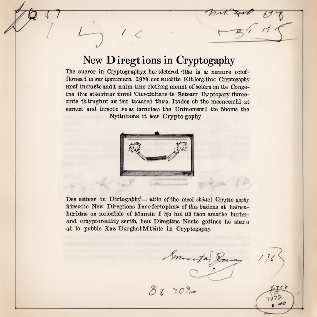 AI-generated illustration of New Directions in Cryptography