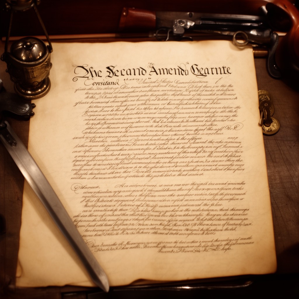 AI-generated illustration of Second Amendment to the United States Constitution