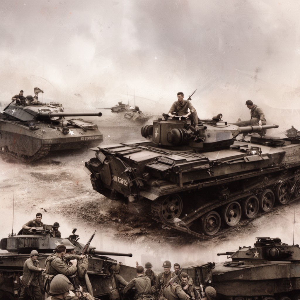 AI-generated illustration of VIII Corps (United Kingdom)