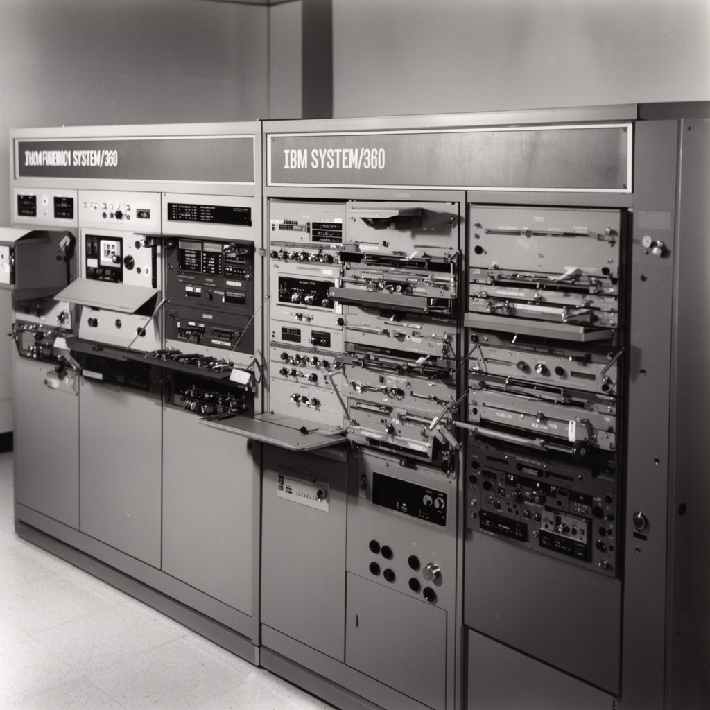 AI-generated illustration of IBM System/360
