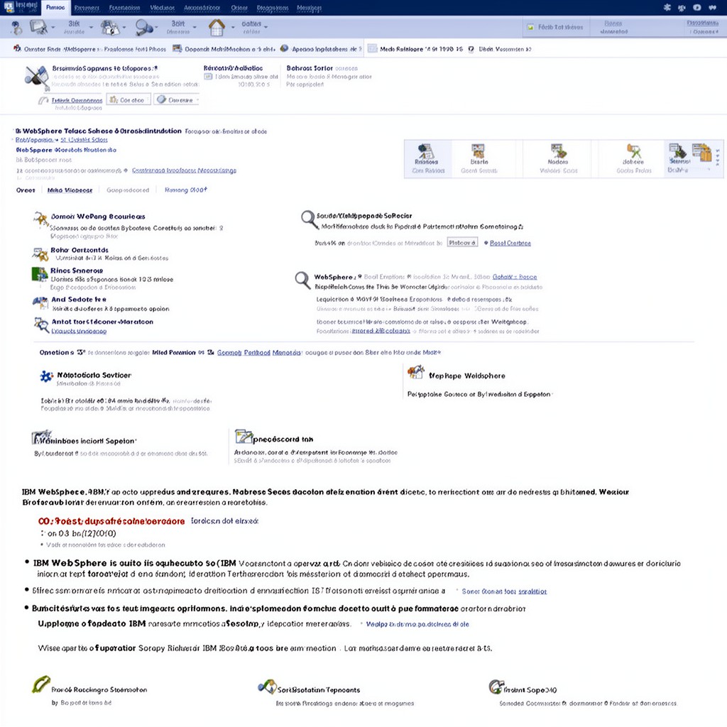 AI-generated illustration of IBM WebSphere