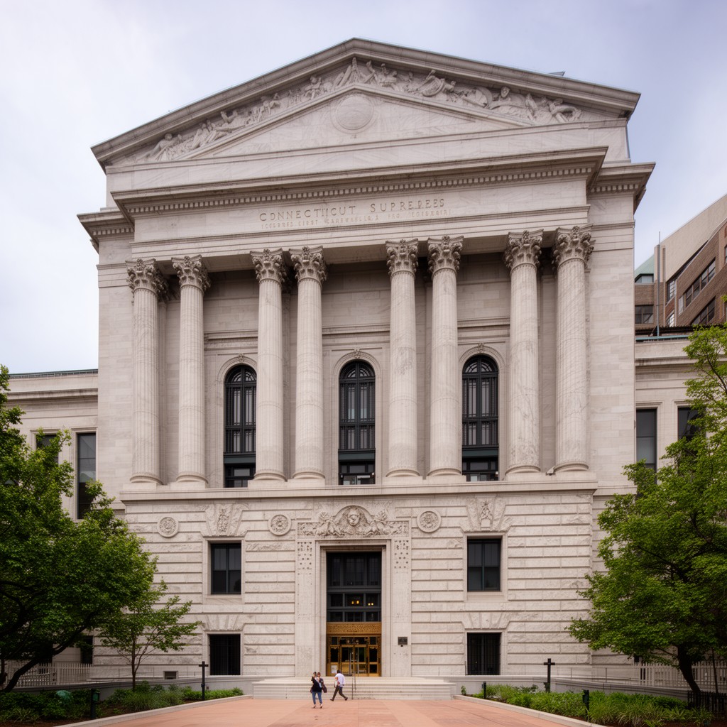 AI-generated illustration of Connecticut Supreme Court