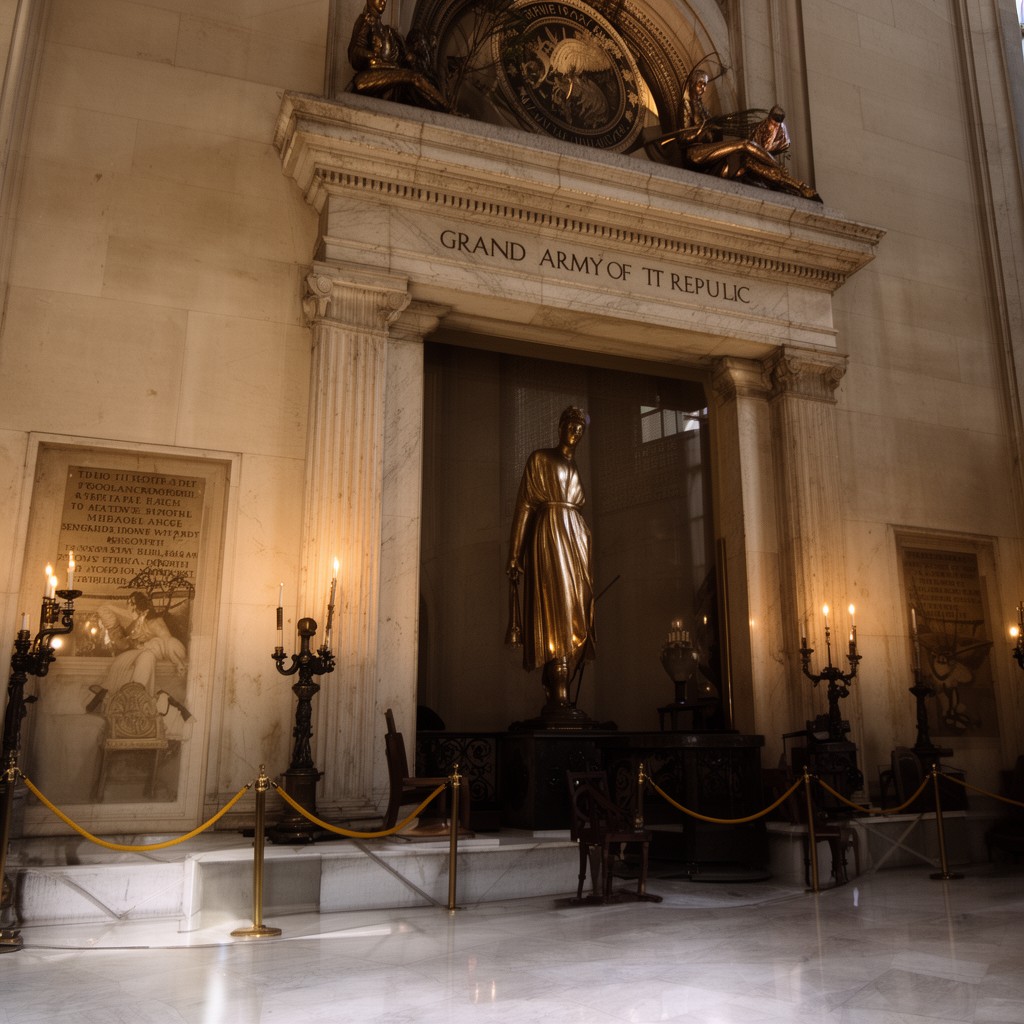 AI-generated illustration of Grand Army of the Republic Memorial Hall