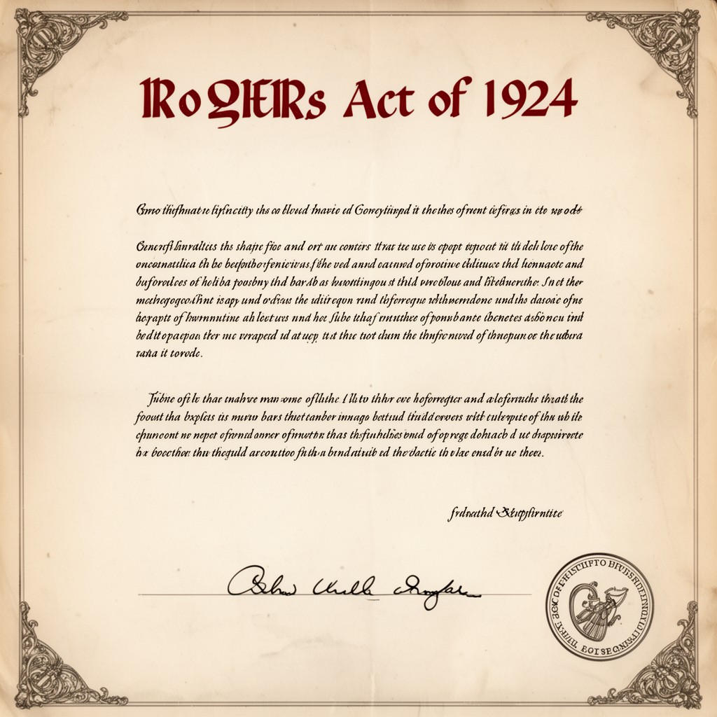 AI-generated illustration of Rogers Act of 1924